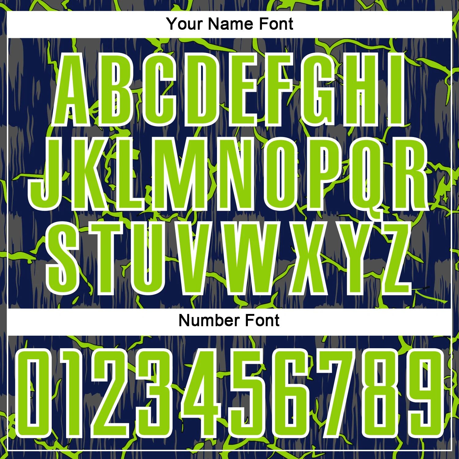 Custom Navy Neon Green-White Lightning Sublimation Soccer Uniform Jersey - Image 6