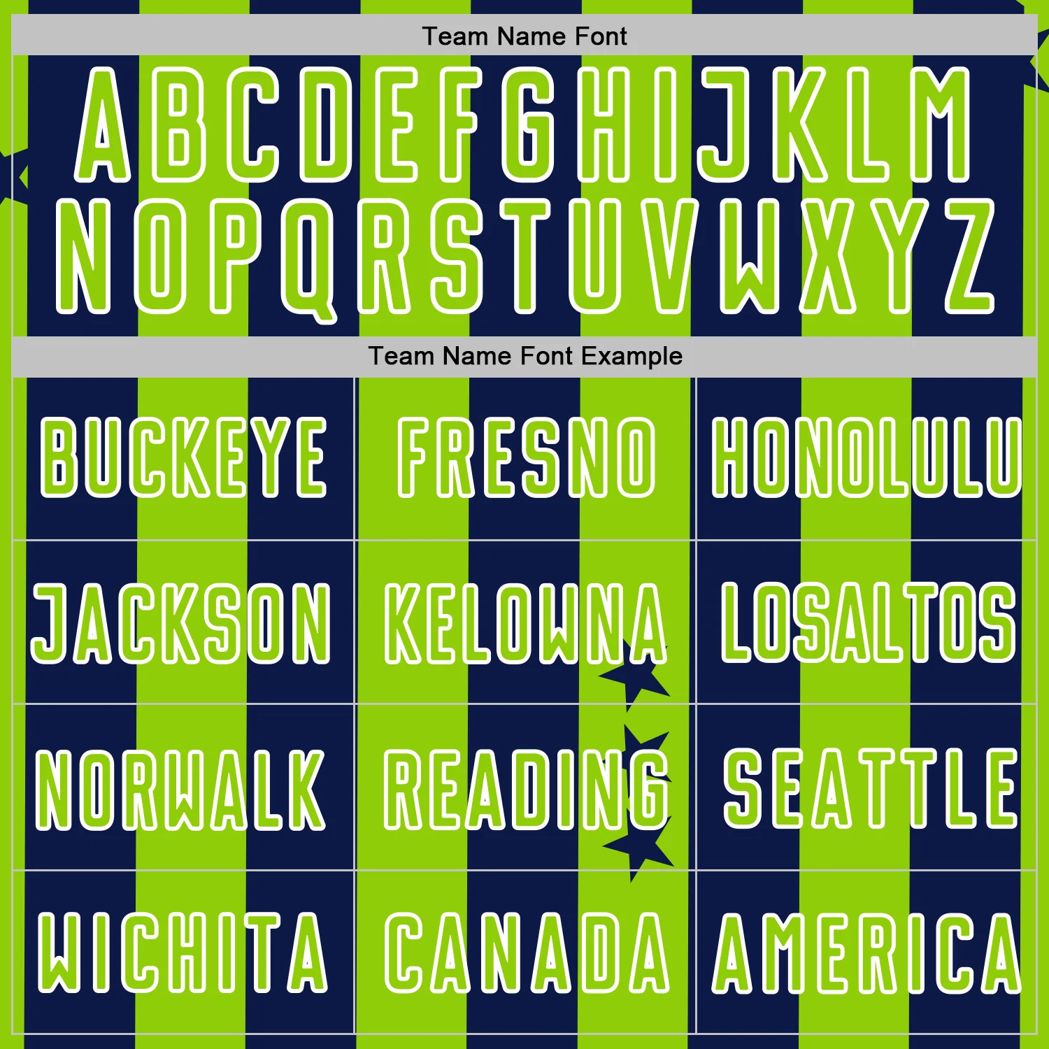 Custom Navy Neon Green-White Stars And Stripes Sports Sublimation Soccer Uniform Jersey - Image 5