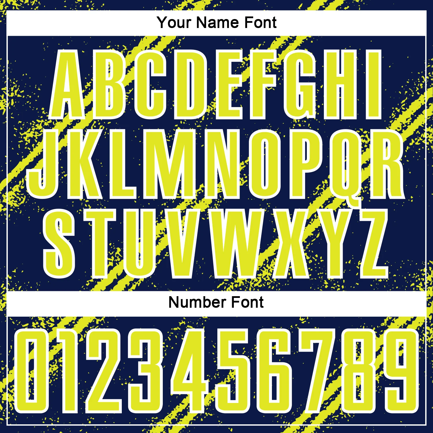 Custom Navy Neon Yellow-White Abstract Fragment Art Splash Sublimation Soccer Uniform Jersey - Image 6