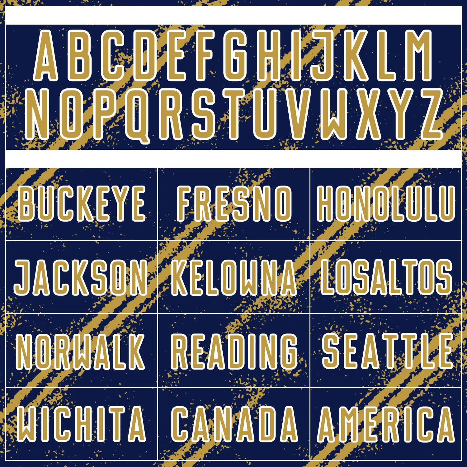 Custom Navy Old Gold-White Abstract Fragment Art Splash Sublimation Soccer Uniform Jersey - Image 5