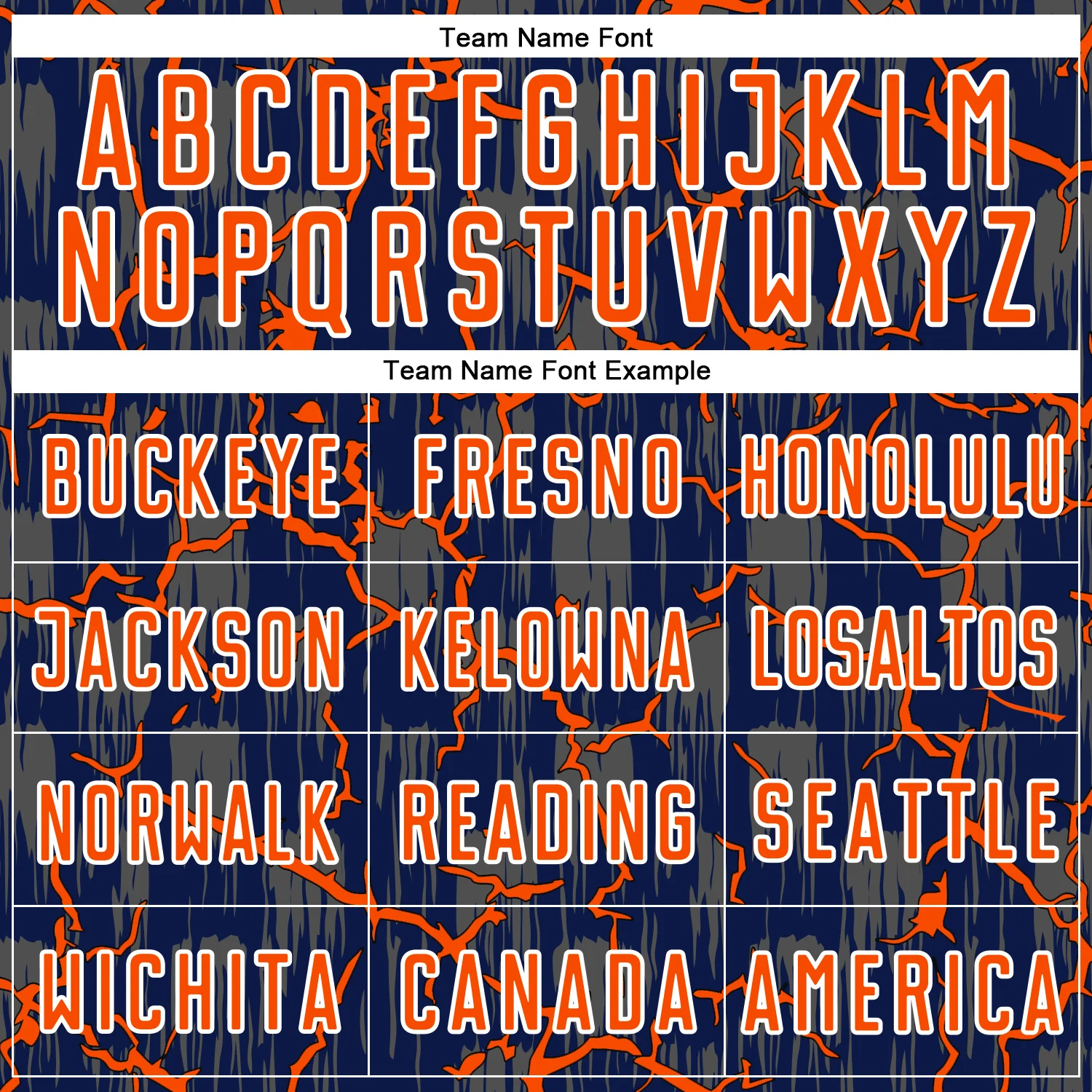 Custom Navy Orange-White Lightning Sublimation Soccer Uniform Jersey - Image 5
