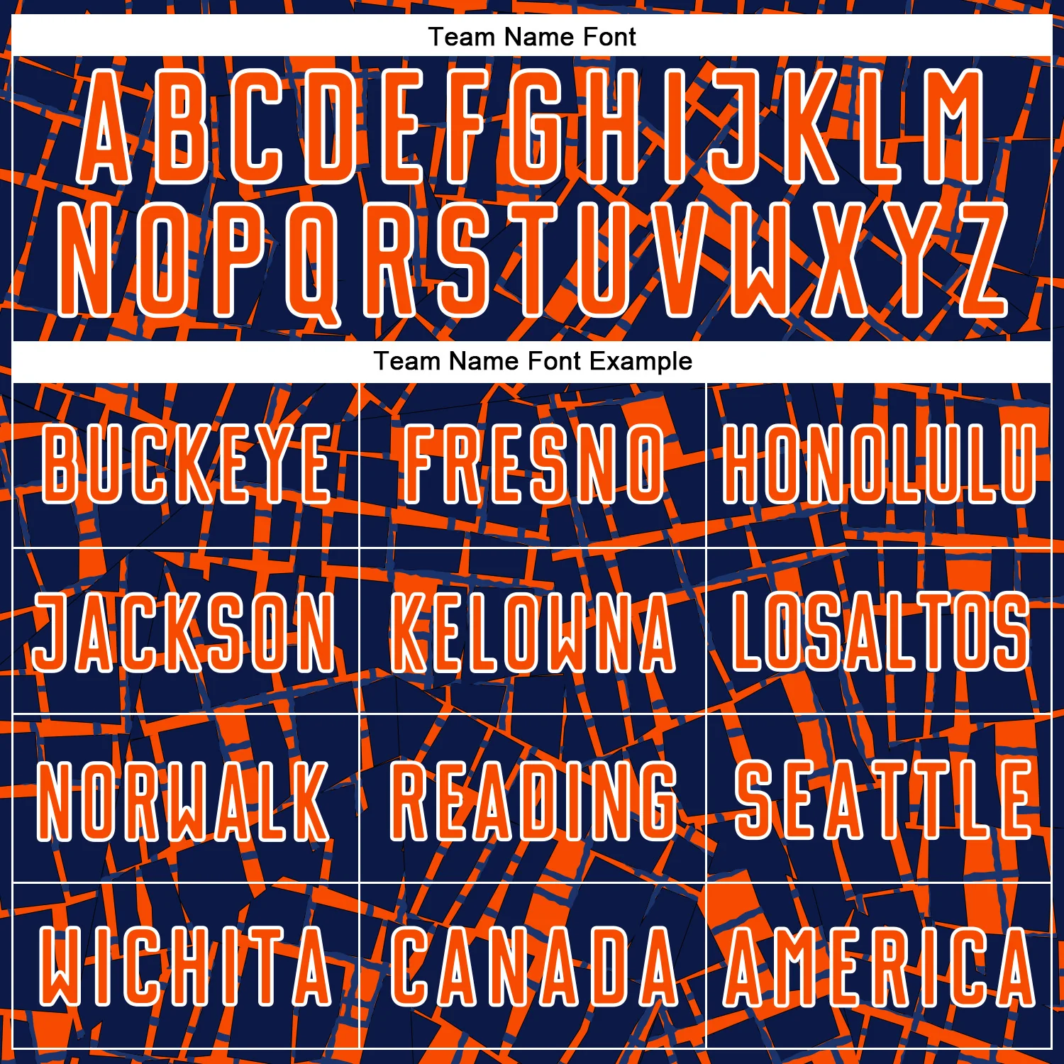 Custom Navy Orange-White Abstract Line Sports Sublimation Soccer Uniform Jersey - Image 5