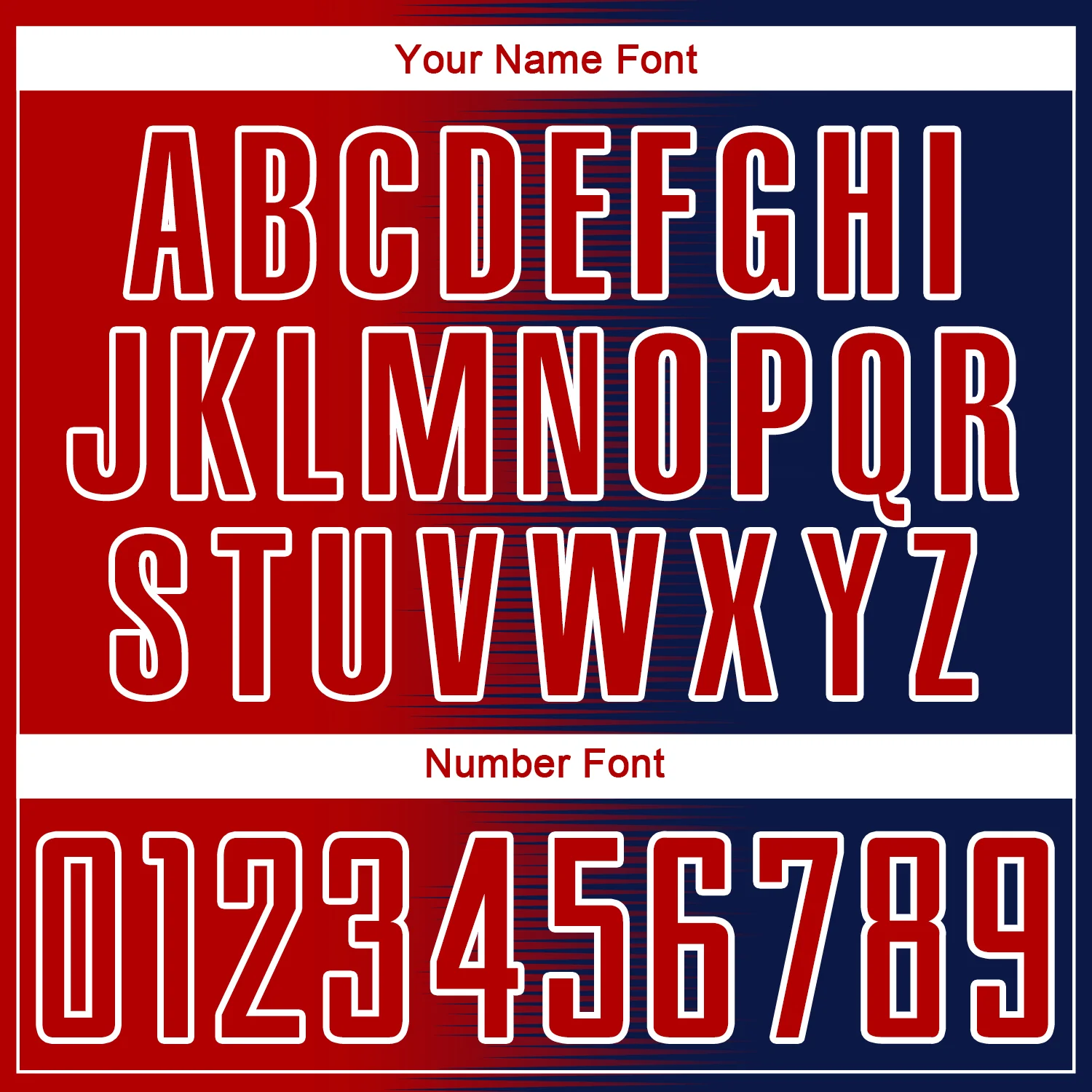 Custom Navy Red-White Gradient Line Sublimation Soccer Uniform Jersey - Image 6