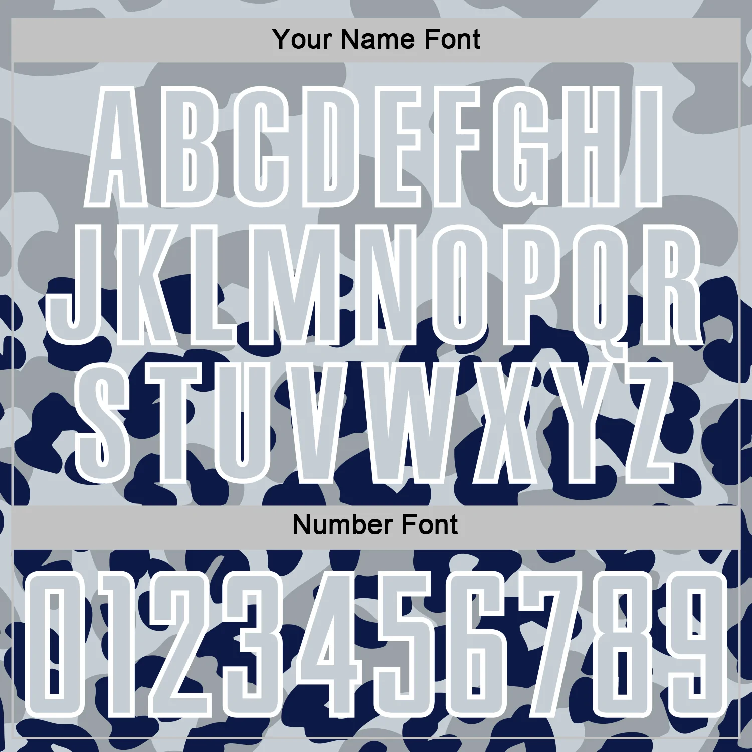 Custom Navy Silver-White Animal Leopard Print Sports Sublimation Soccer Uniform Jersey - Image 6