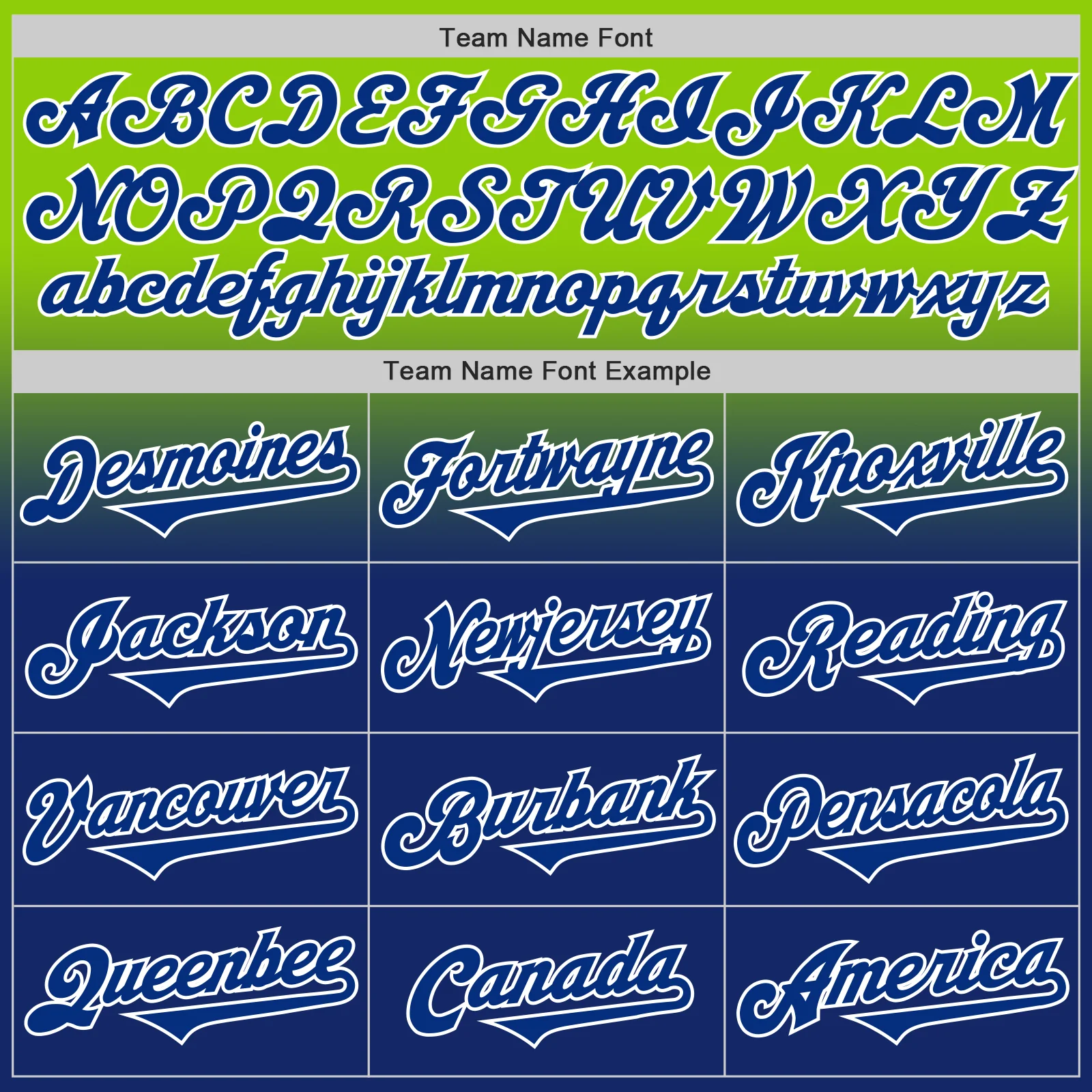 Custom Neon Green Royal-White Authentic Fade Fashion Baseball Jersey - Image 4