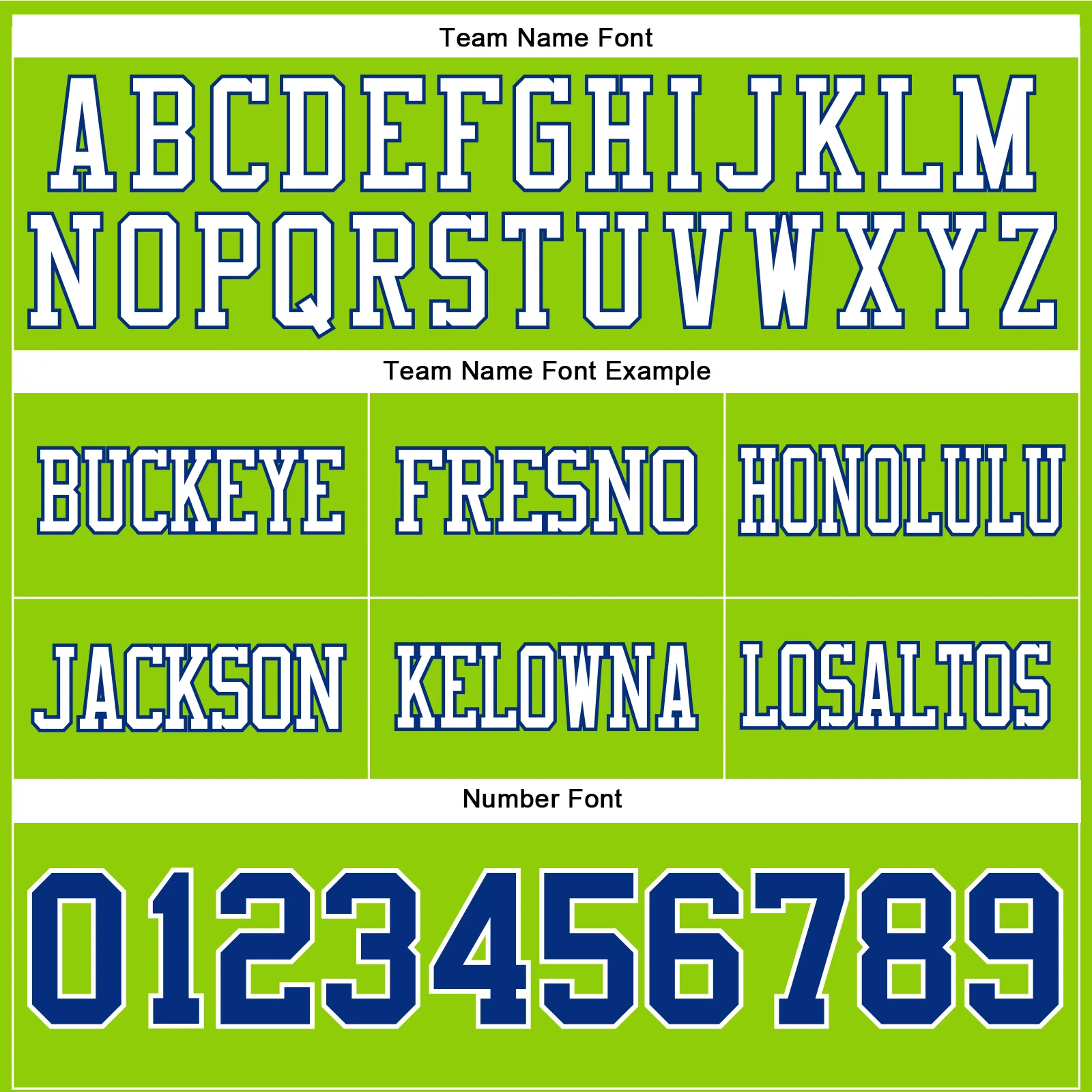 Custom Neon Green Royal-White Authentic Football Jersey - Image 4