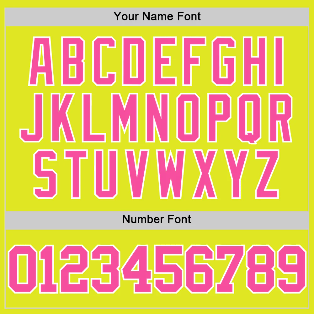 Custom Neon Yellow Pink-White Authentic Basketball Jersey - Image 4