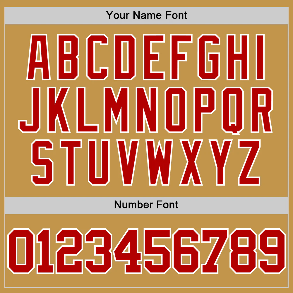 Custom Old Gold Red-White Authentic Basketball Jersey - Image 4