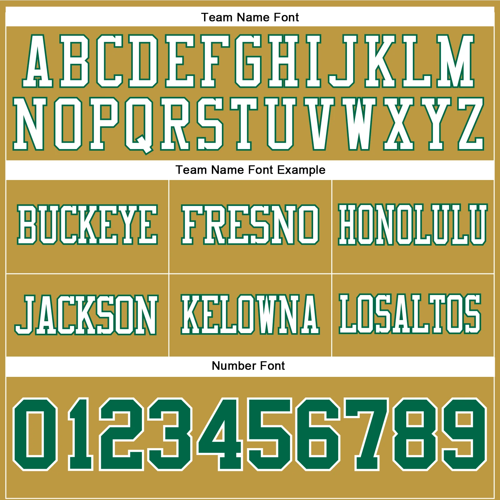 Custom Old Gold Kelly Green-White Authentic Football Jersey - Image 4