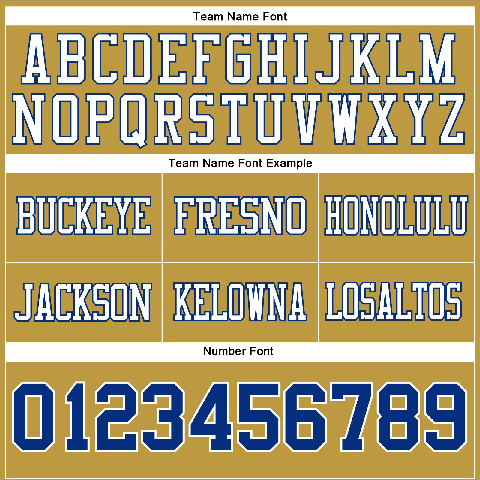 Custom Old Gold Royal-White Authentic Football Jersey - Image 4