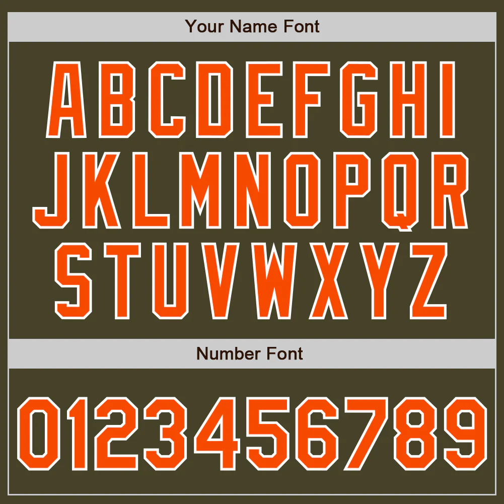 Custom Olive Orange-White Authentic Two Tone Salute To Service Baseball Jersey - Image 5