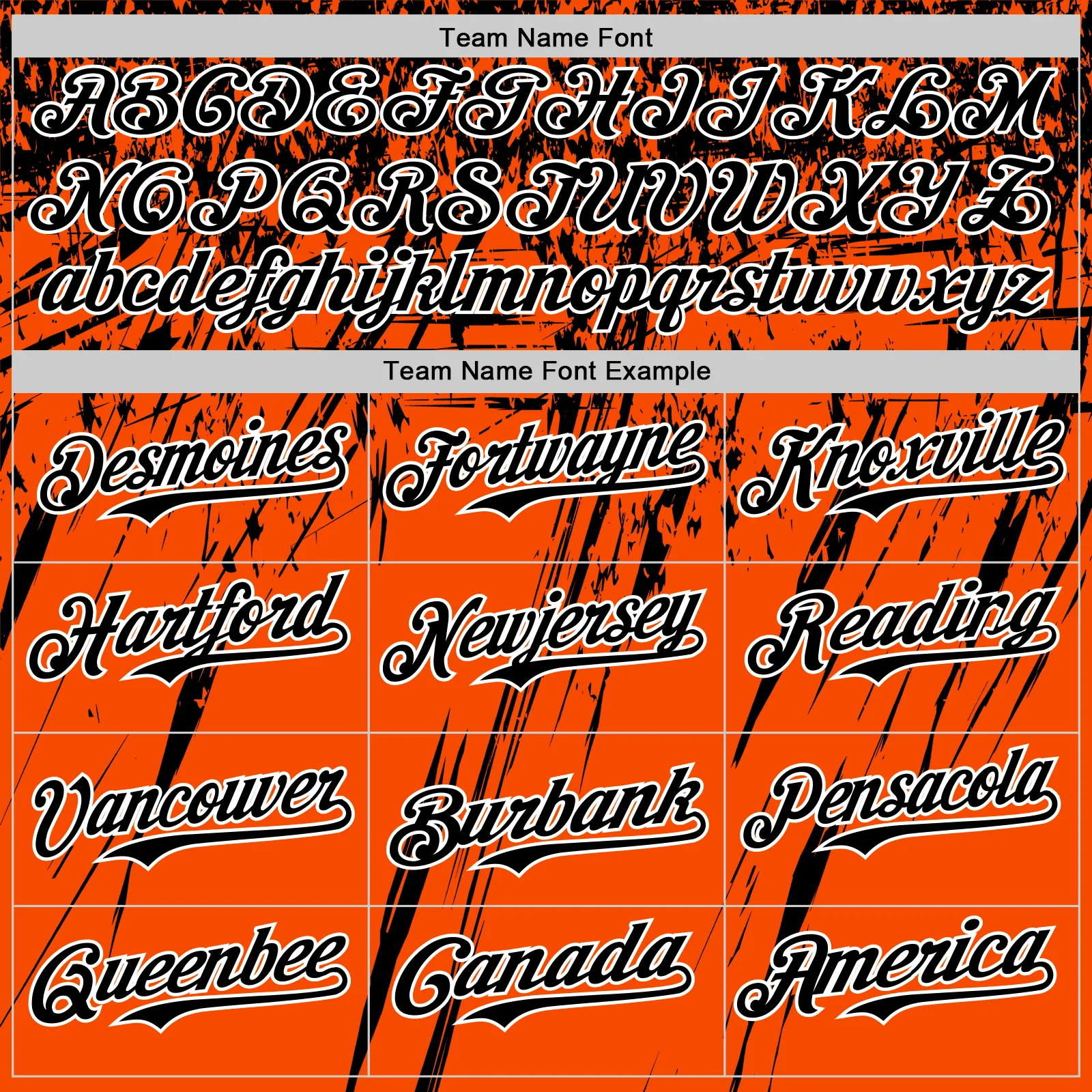Custom Orange Black-White Distressed Scratch Brush Stroke Authentic Baseball Jersey - Image 4