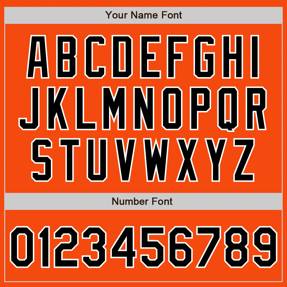 Custom Orange Black-White Authentic Baseball Jersey - Image 4
