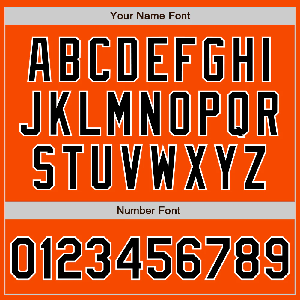 Custom Orange Black-White Authentic Two Tone Baseball Jersey - Image 5