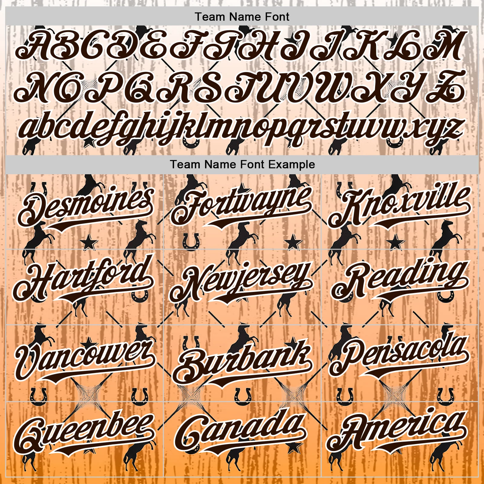 Custom Orange Brown-White Texas Horseshoe Cowboy City Edition Authentic Baseball Jersey - Image 4