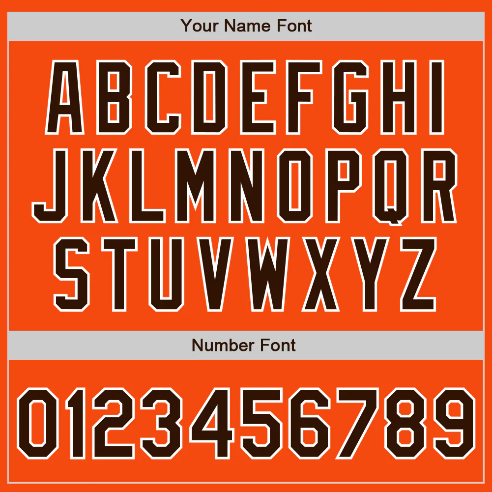 Custom Orange Brown-White Authentic Baseball Jersey - Image 8