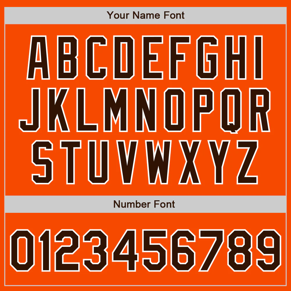 Custom Orange Brown-White Authentic Two Tone Baseball Jersey - Image 5