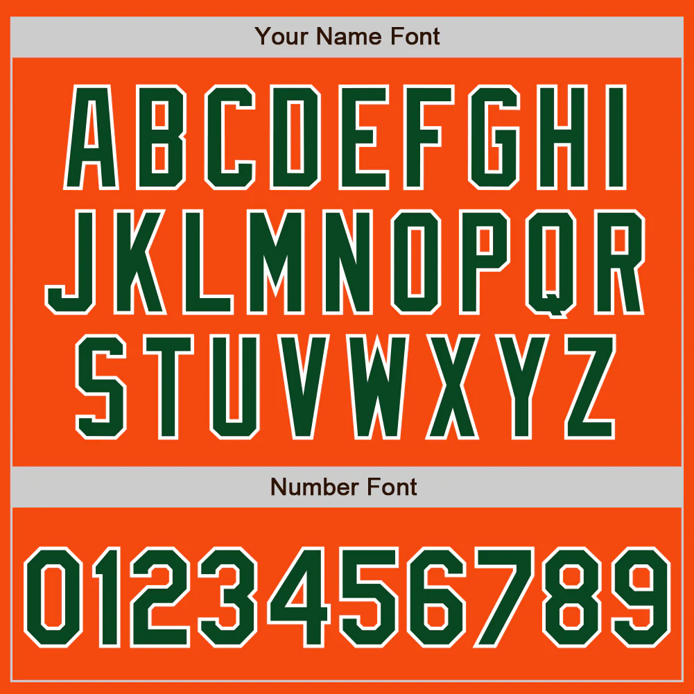 Custom Orange Green-White Authentic Baseball Jersey - Image 8