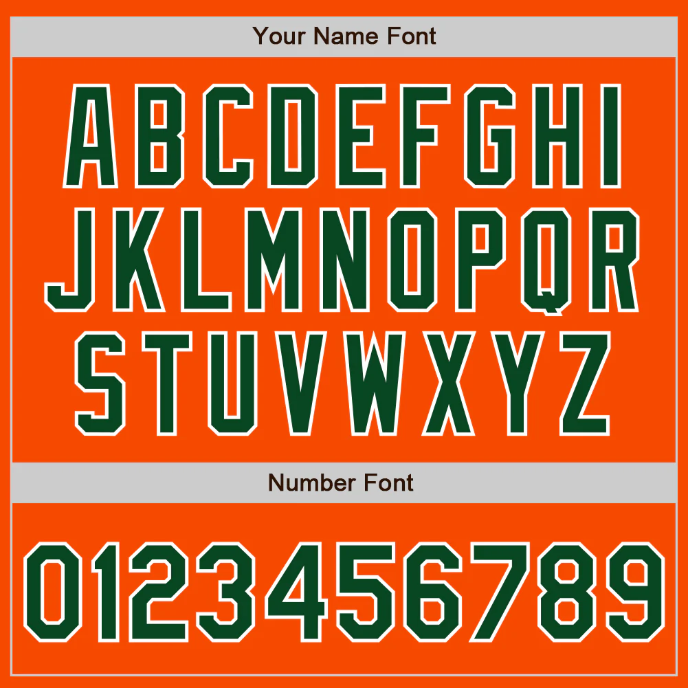 Custom Orange Green-White Authentic Two Tone Baseball Jersey - Image 5