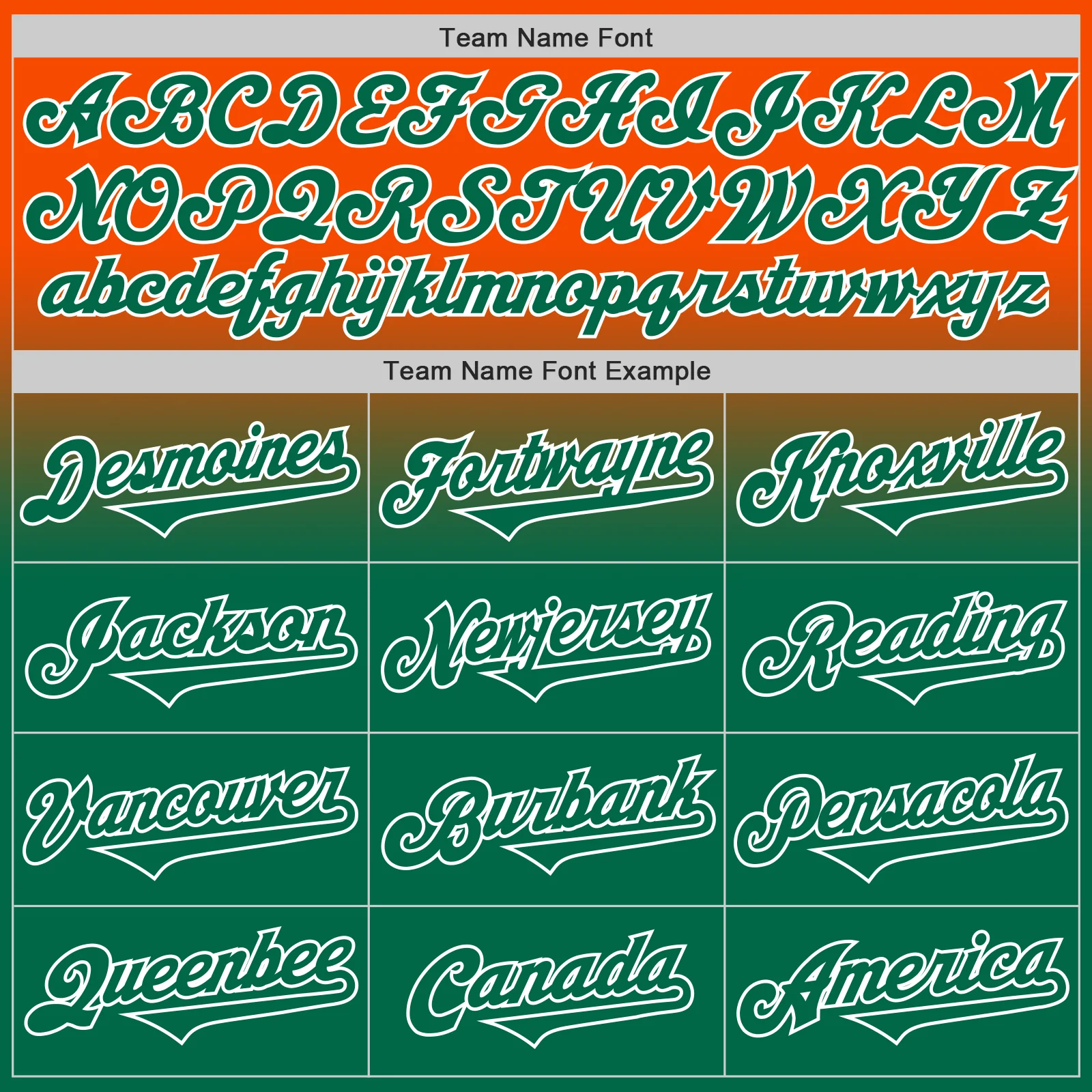 Custom Orange Kelly Green-White Authentic Fade Fashion Baseball Jersey - Image 4