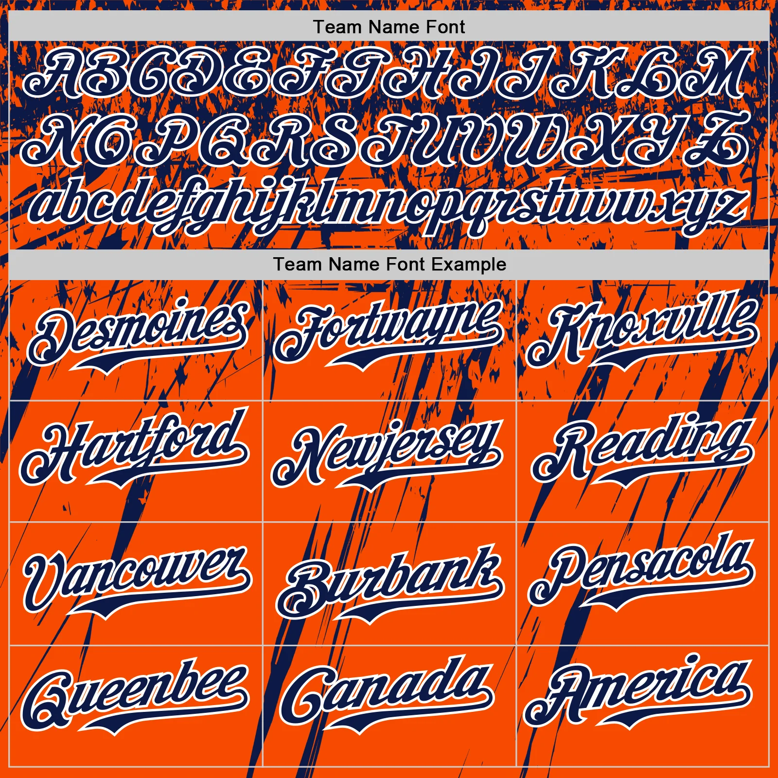 Custom Orange Navy-White Distressed Scratch Brush Stroke Authentic Baseball Jersey - Image 4
