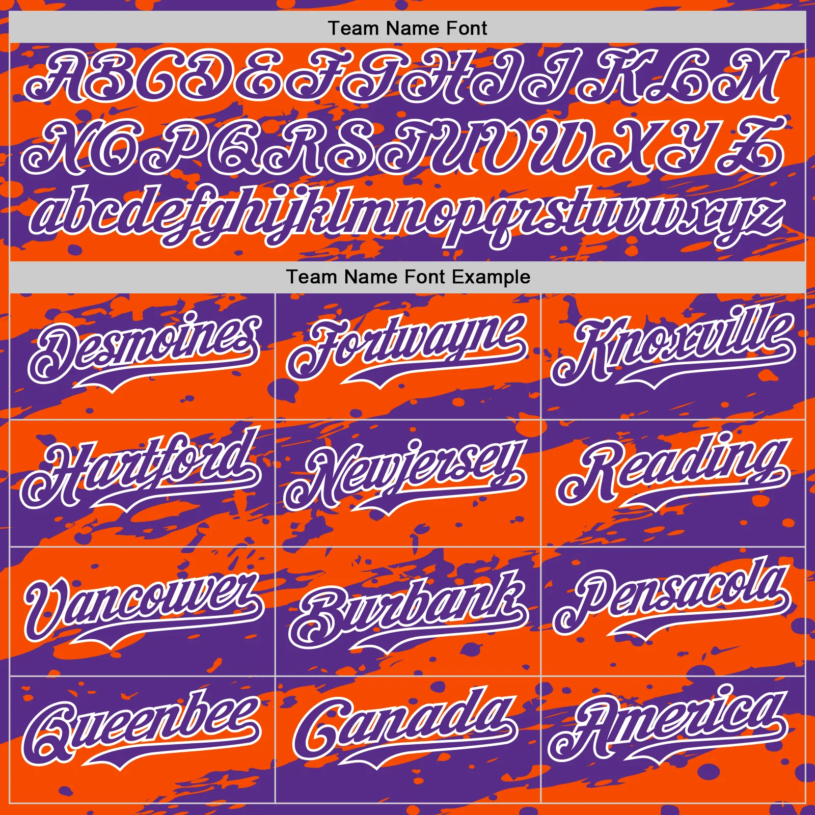 Custom Orange Purple-White Paint Splash Stripe Authentic Baseball Jersey - Image 4