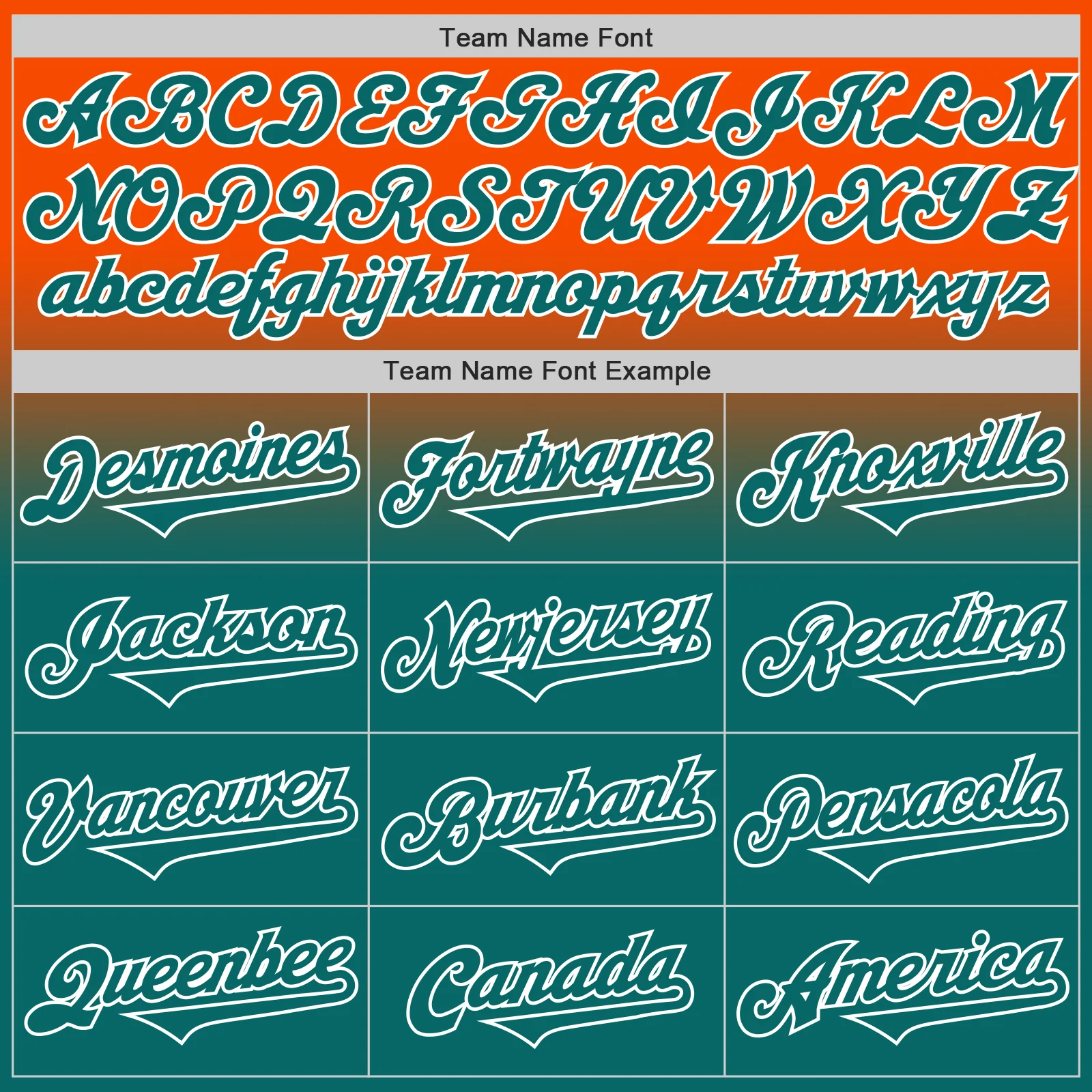 Custom Orange Teal-White Authentic Fade Fashion Baseball Jersey - Image 4