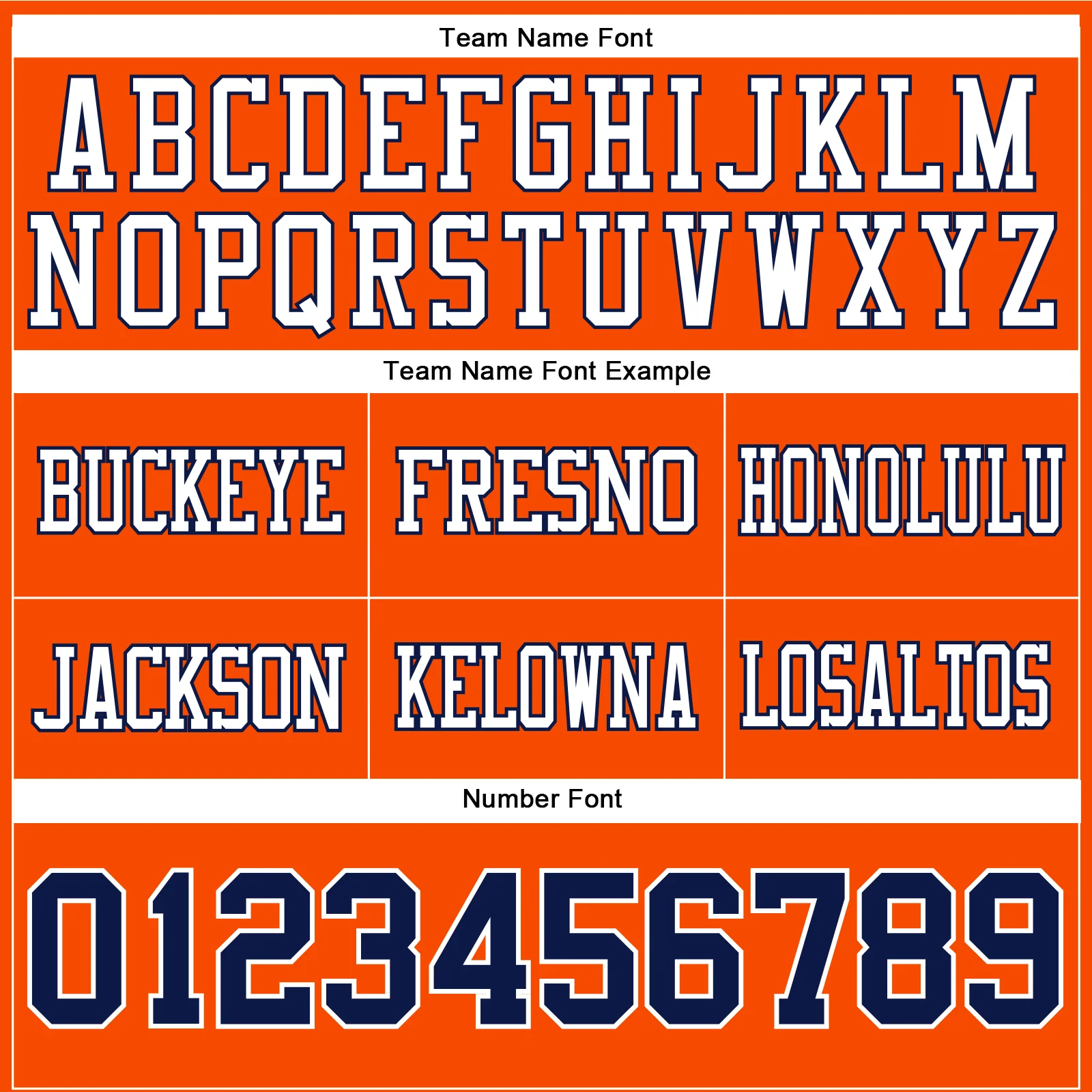 Custom Orange Navy-White Authentic Football Jersey - Image 4