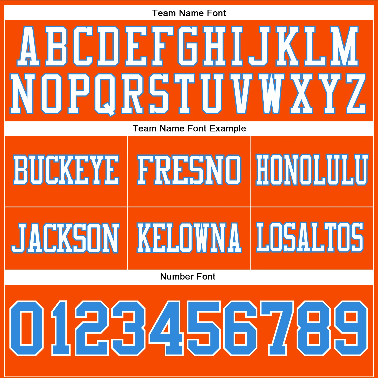 Custom Orange Powder Blue-White Authentic Football Jersey - Image 4