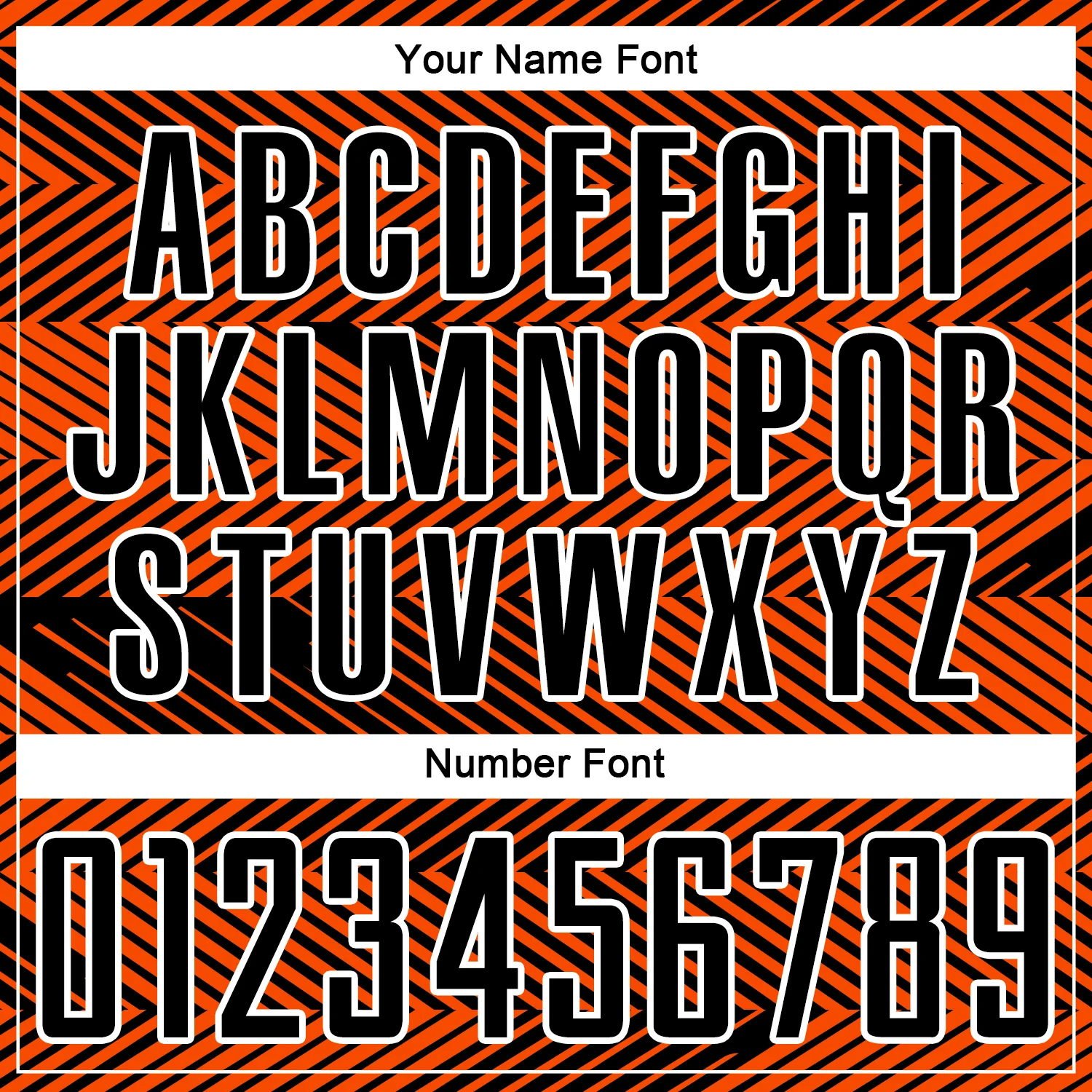 Custom Orange Black-White Line Sublimation Soccer Uniform Jersey - Image 6