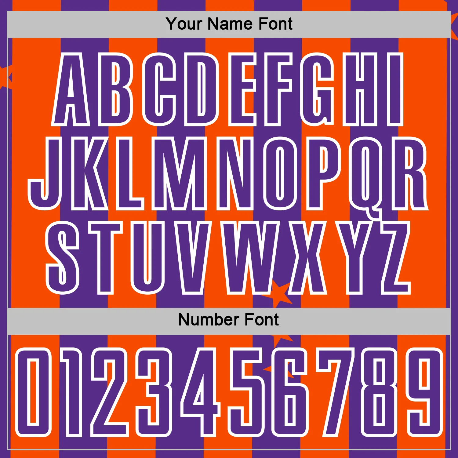 Custom Orange Purple-White Stars And Stripes Sports Sublimation Soccer Uniform Jersey - Image 6