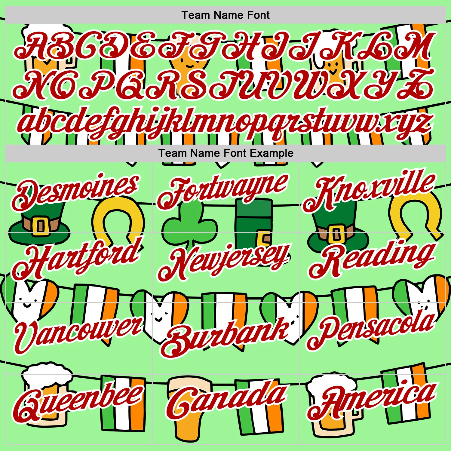 Custom Pea Green Red-White 3D St. Patrick's Day Shamrock Performance Polo Shirt - Image 4