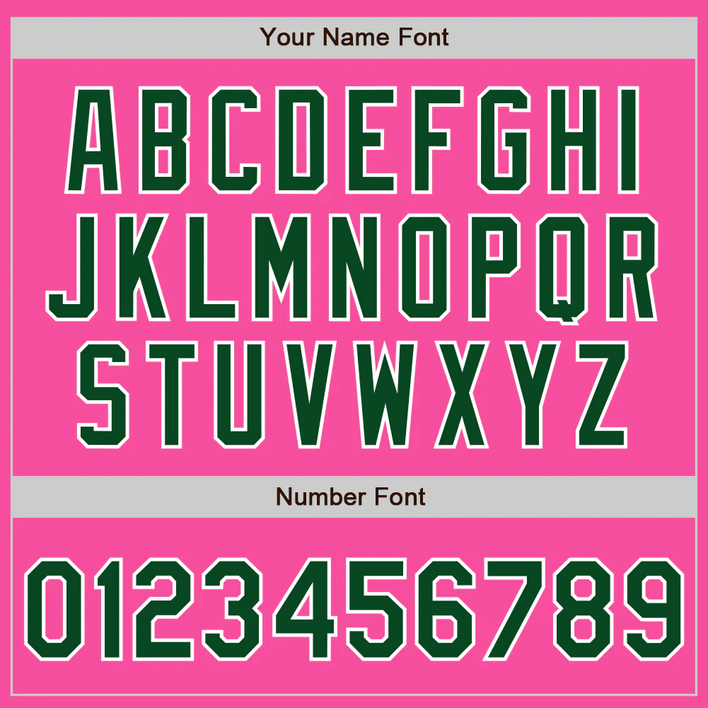 Custom Pink Green-White Authentic Two Tone Baseball Jersey - Image 5