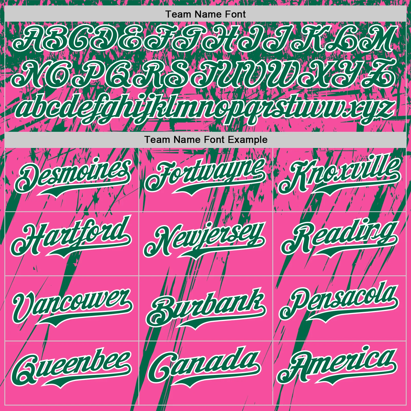 Custom Pink Kelly Green-White Distressed Scratch Brush Stroke Authentic Baseball Jersey - Image 4