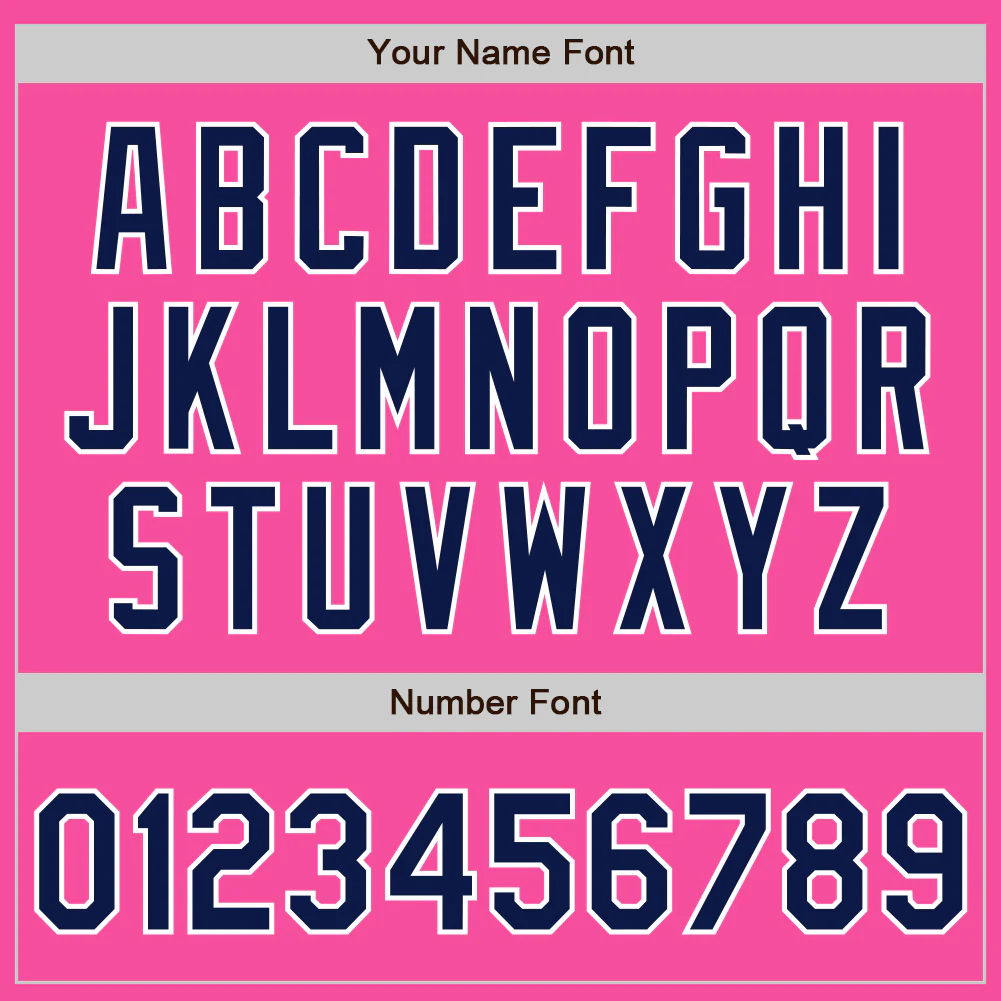 Custom Pink Navy-White Authentic Two Tone Baseball Jersey - Image 5