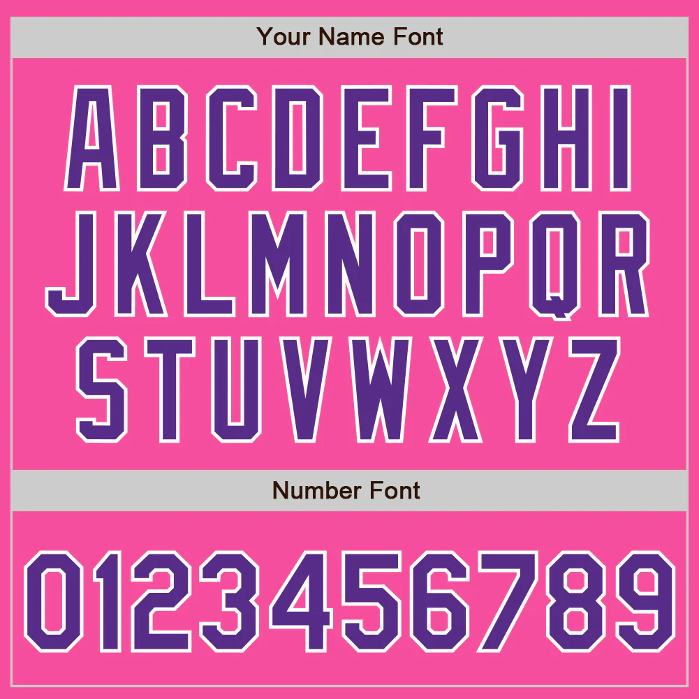 Custom Pink Purple-White Authentic Baseball Jersey - Image 4