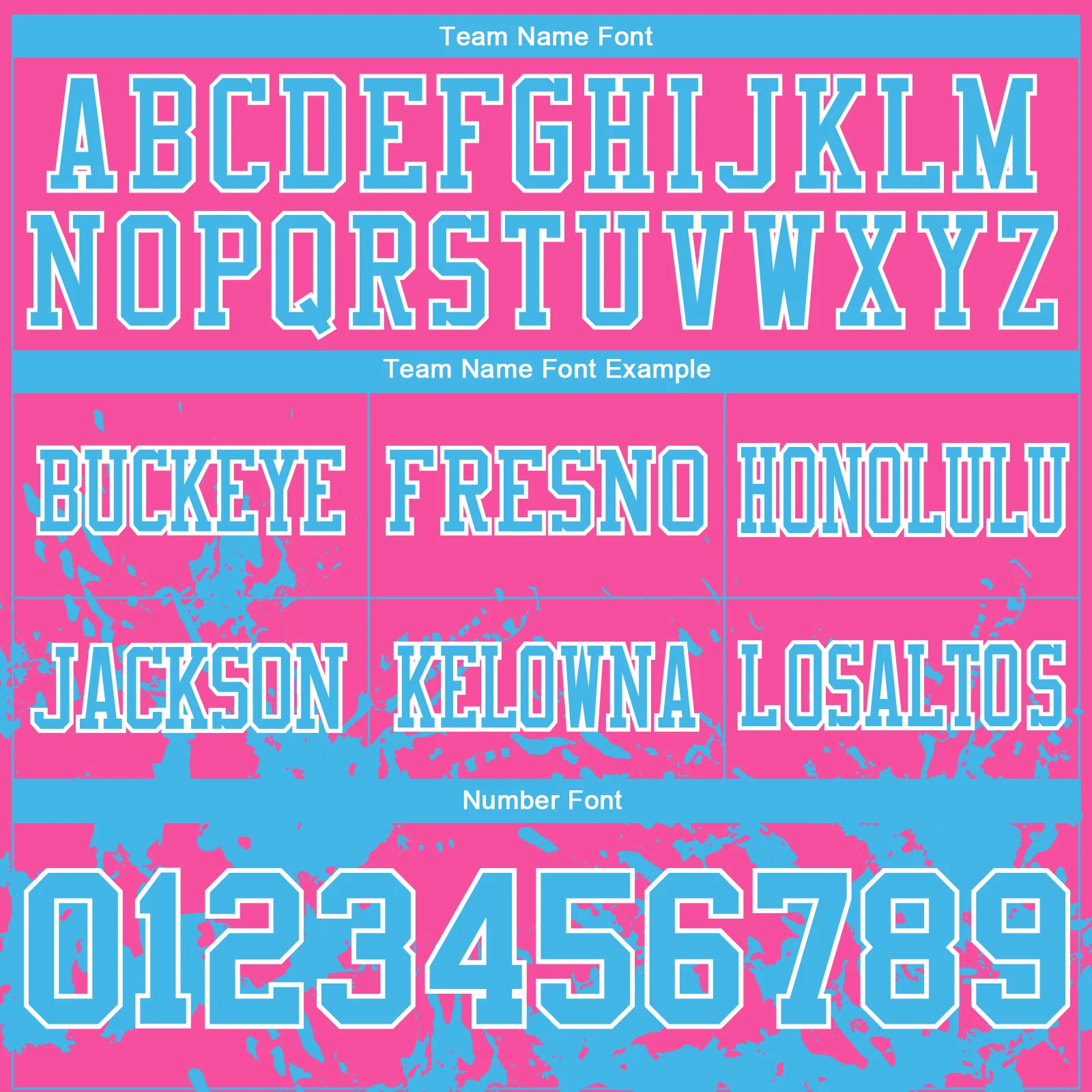 Custom Pink Sky Blue-White 3D Pattern Splash Authentic Football Jersey - Image 4