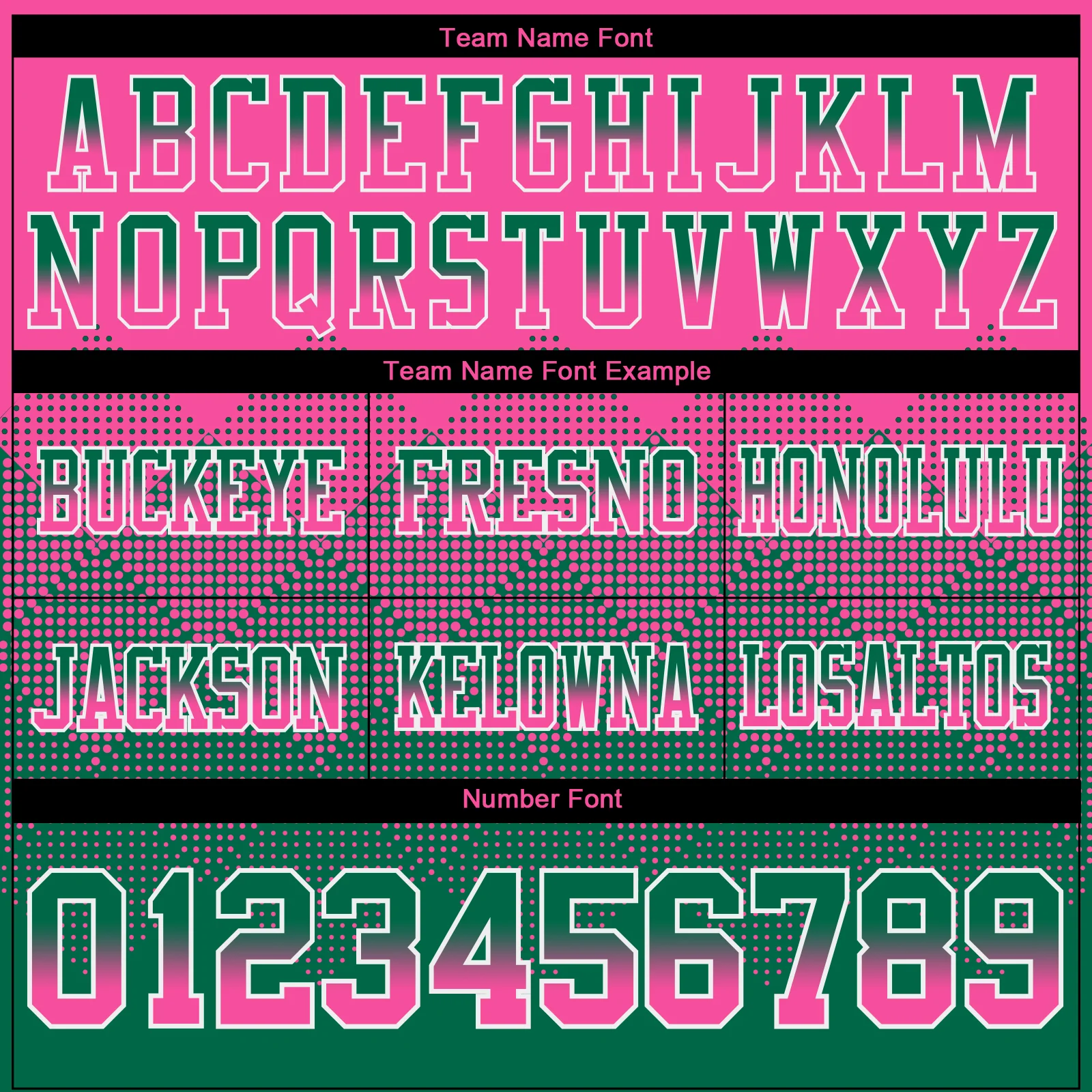 Custom Pink Kelly Green-White Authentic Gradient Square Shape Flag Football Jersey - Image 3
