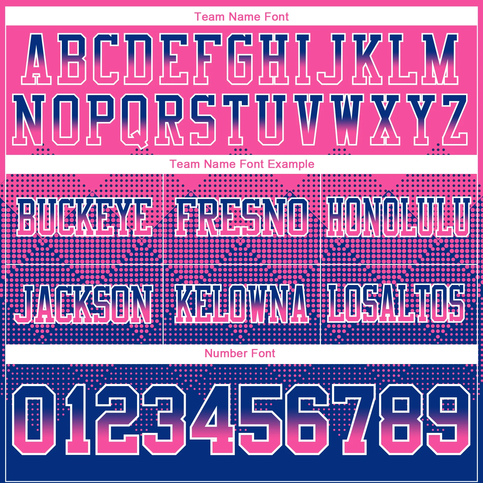 Custom Pink Royal-White Authentic Gradient Square Shape Flag Football Jersey - Image 3