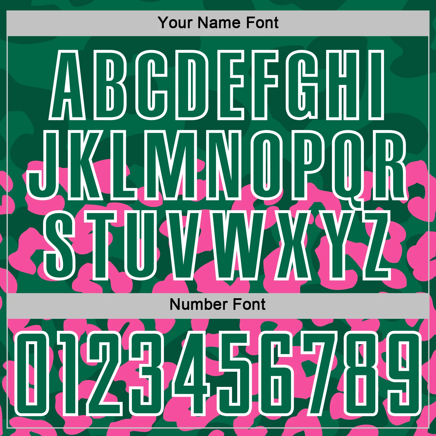 Custom Pink Kelly Green-White Animal Leopard Print Sports Sublimation Soccer Uniform Jersey - Image 6