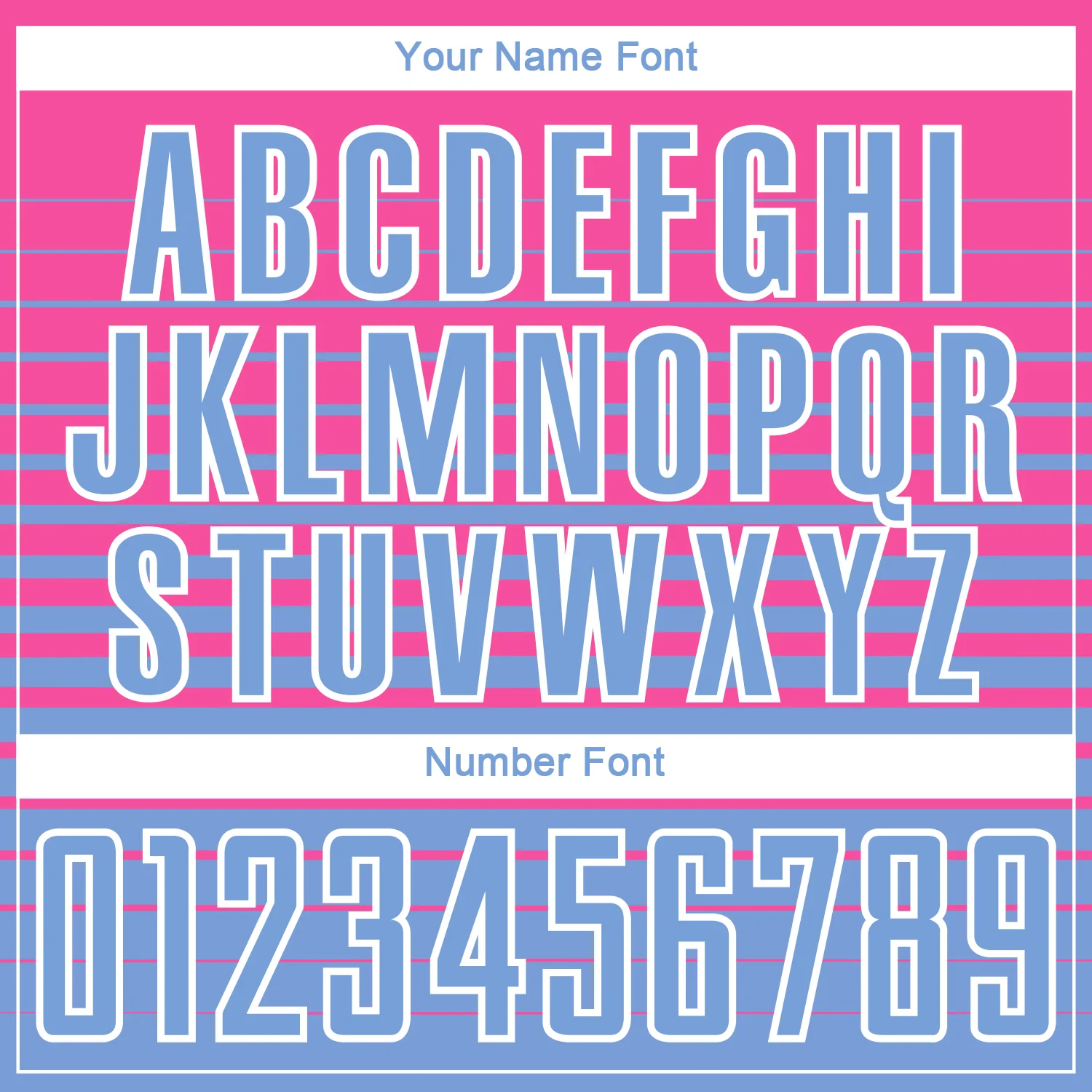 Custom Pink Light Blue-White Gradient Pinstripe Sublimation Soccer Uniform Jersey - Image 6