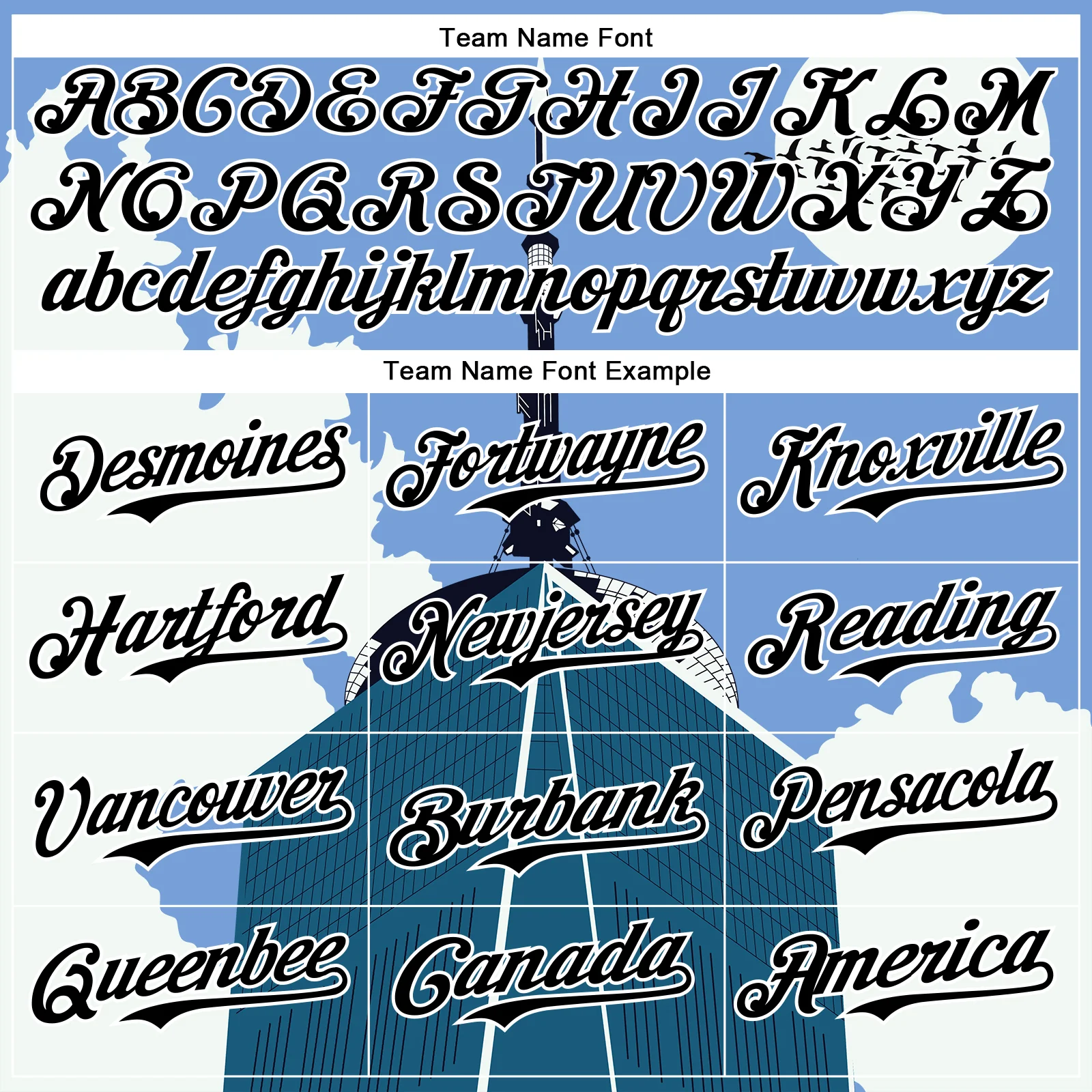 Custom Powder Blue Black-White 3D Nikita Fraser Observatory Authentic Baseball Jersey - Image 4