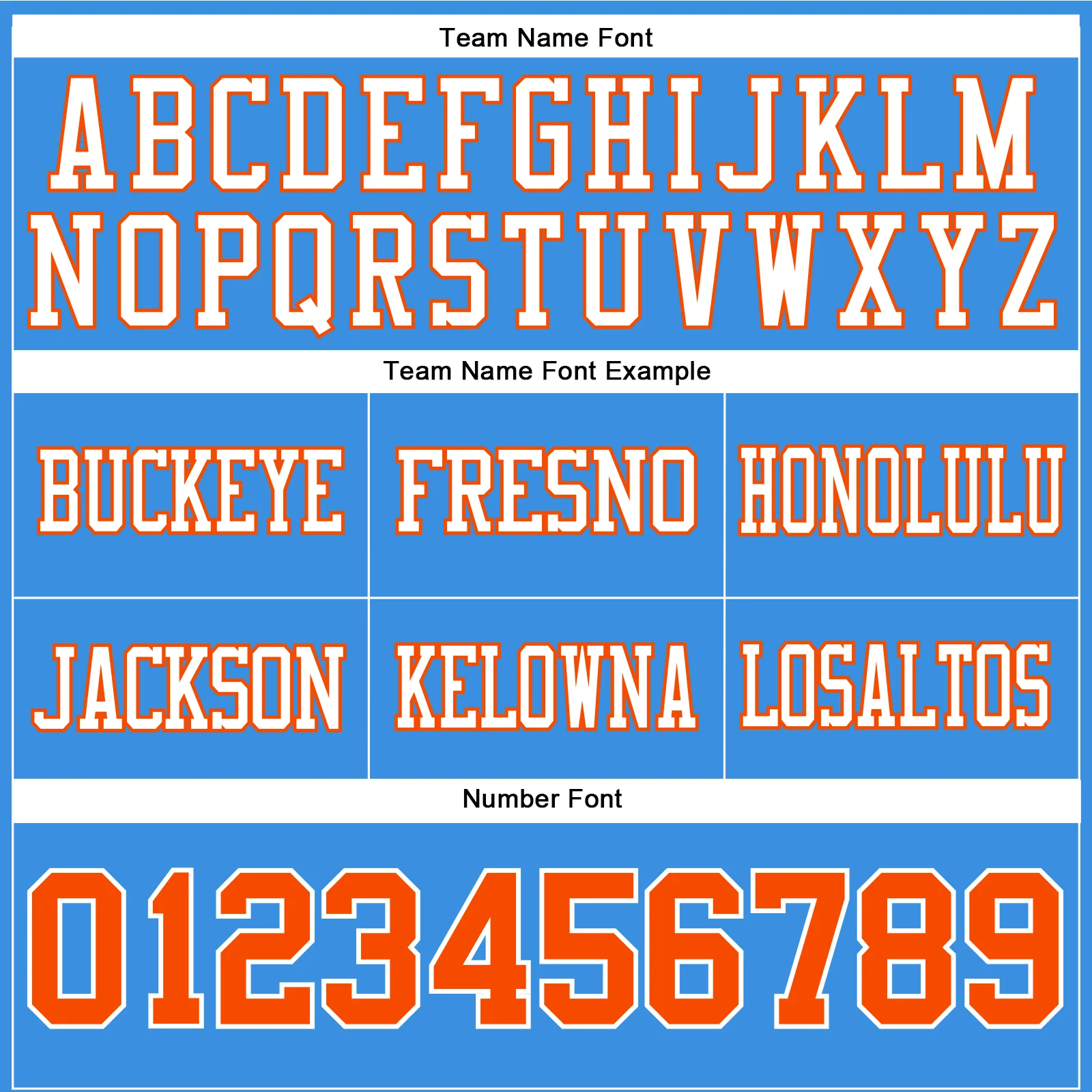 Custom Powder Blue Orange-White Authentic Football Jersey - Image 4