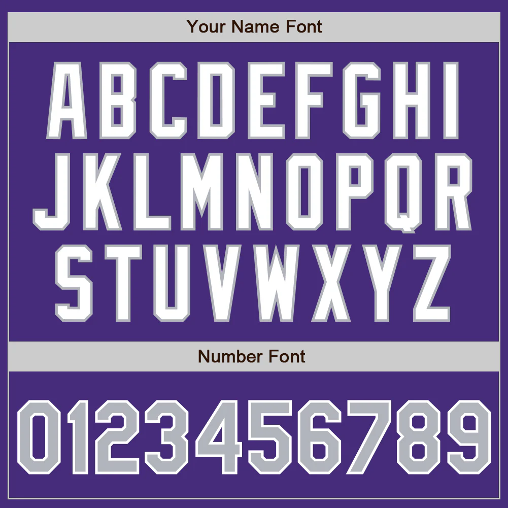 Custom Purple Gray-White Authentic Two Tone Baseball Jersey - Image 5