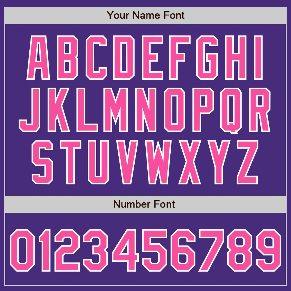 Custom Purple Pink-White Authentic Two Tone Baseball Jersey - Image 5