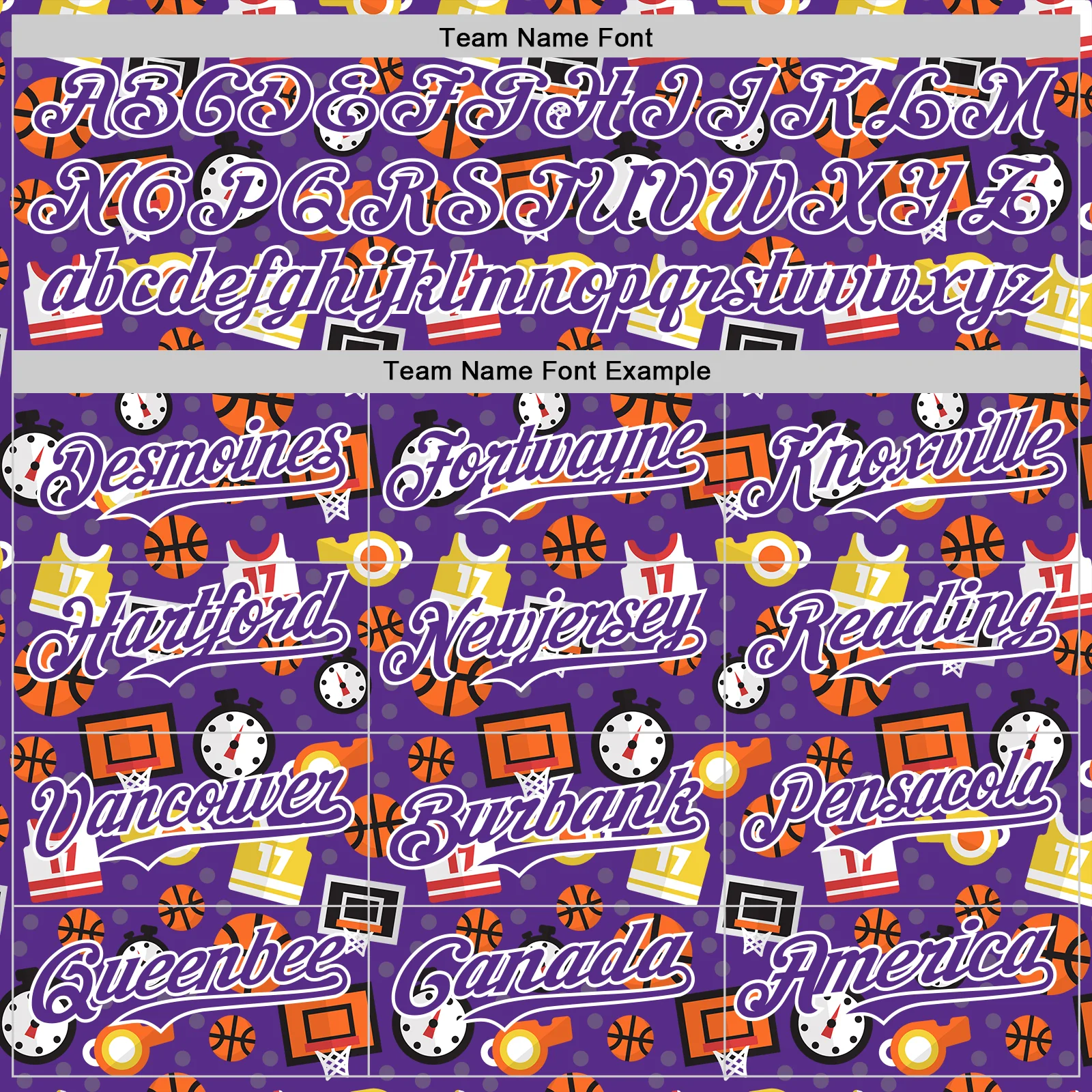 Custom Purple White Comic Doodle Ballgame 3D Pattern Design Authentic Baseball Jersey - Image 4