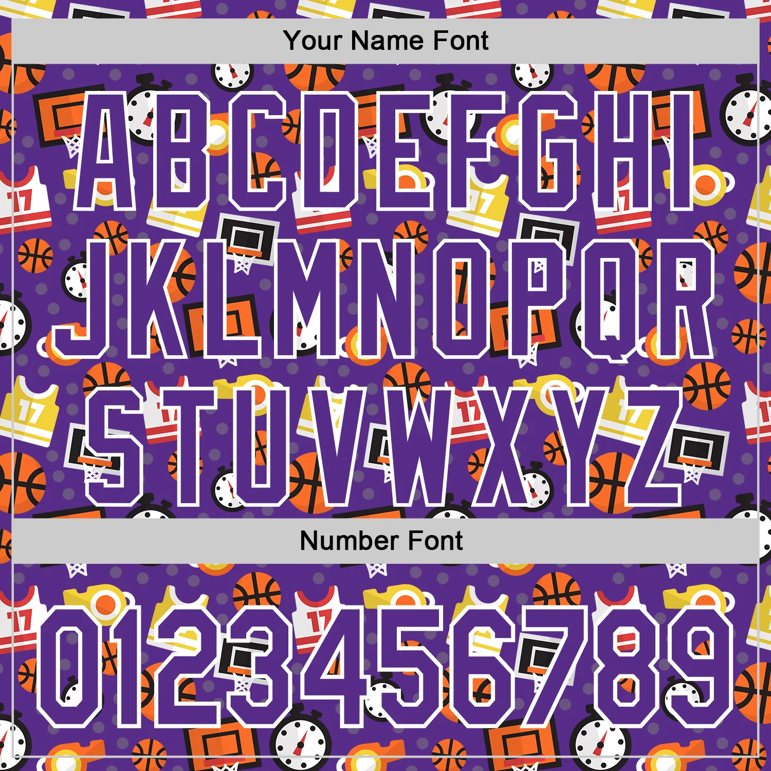 Custom Purple White Comic Doodle Ballgame 3D Pattern Design Authentic Baseball Jersey - Image 5