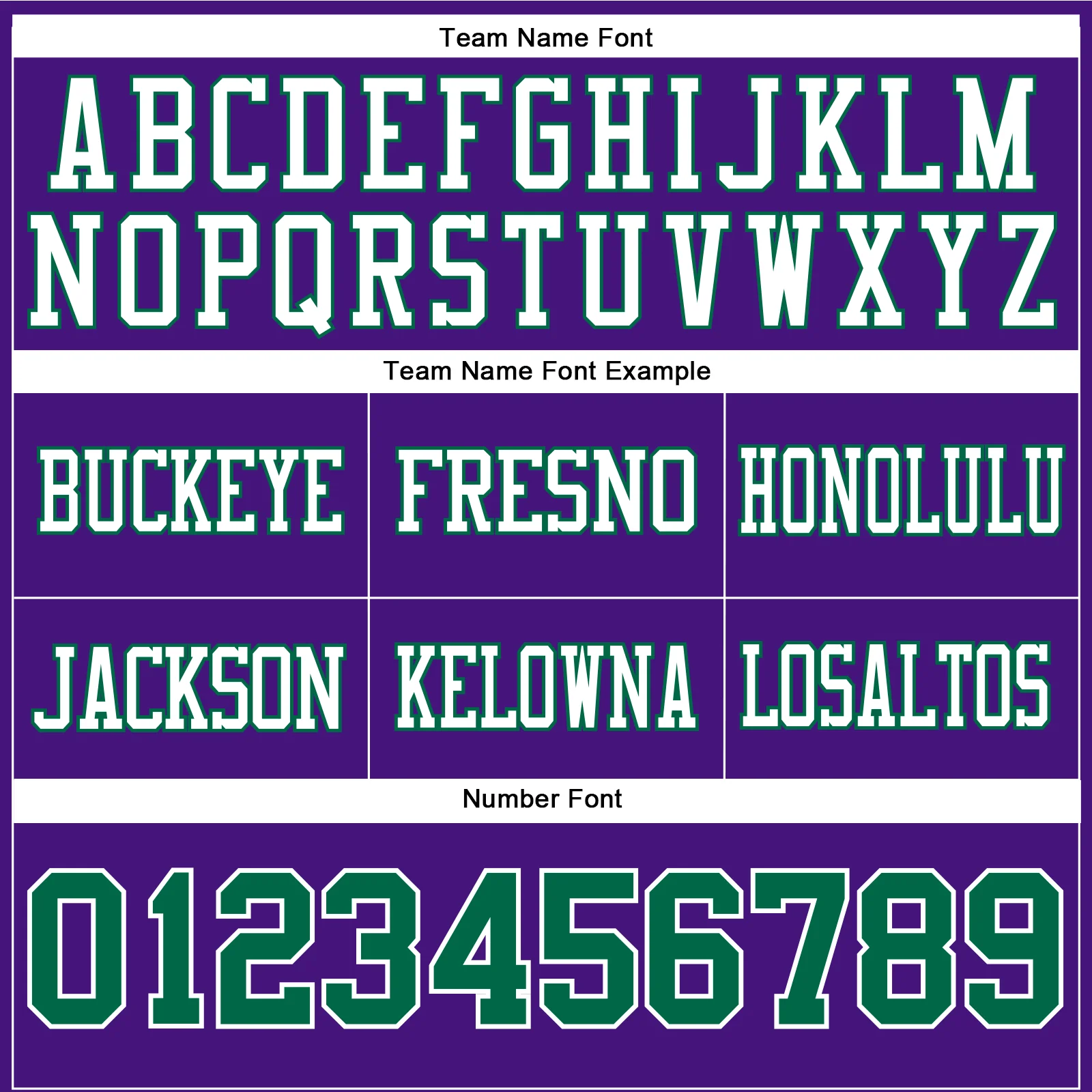Custom Purple Kelly Green-White Authentic Football Jersey - Image 4