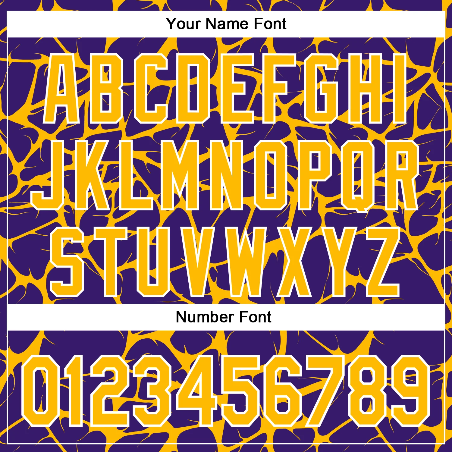Custom Purple Gold-White Abstract Network Bomber Full-Snap Varsity Letterman Hoodie Jacket - Image 6