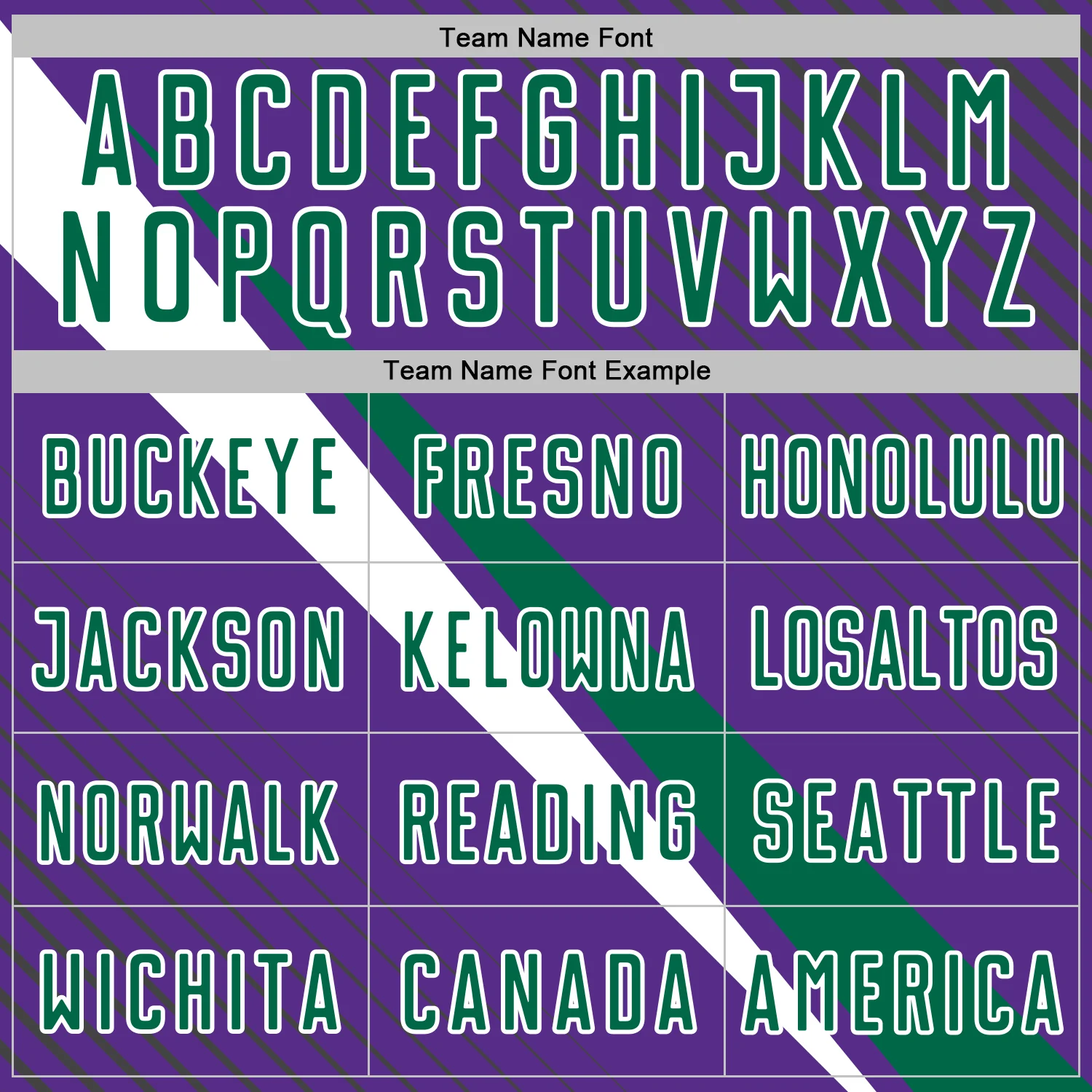 Custom Purple Kelly Green-White Diagonal Stripes Sports Sublimation Soccer Uniform Jersey - Image 5